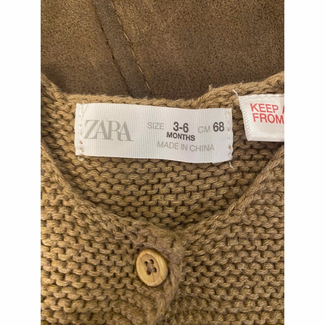 ZARA KIDS(ザラキッズ)のZARA カーディガン キッズ/ベビー/マタニティのベビー服(~85cm)(カーディガン/ボレロ)の商品写真