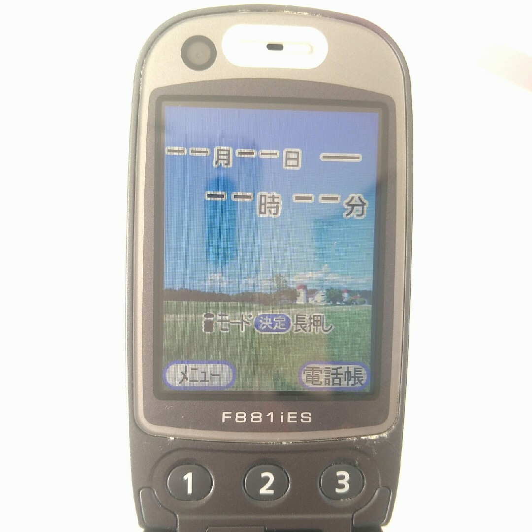 NTTdocomo(エヌティティドコモ)のdocomo/F881iES スマホ/家電/カメラのスマートフォン/携帯電話(携帯電話本体)の商品写真