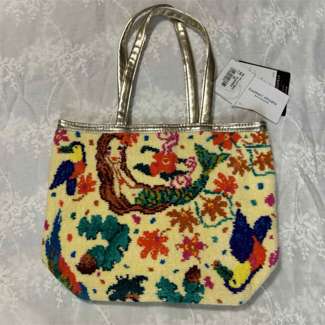 TSUMORI CHISATO(ツモリチサト)の【新品】TSUMORI CHISATO ツモリチサト シェニール織りミニバッグ レディースのバッグ(トートバッグ)の商品写真