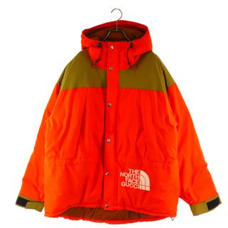 グッチ(Gucci)のGUCCI グッチ 21AW×THE NORTHFACE MOUNTAIN GUIDE DOWN JACKET ノースフェイス マウンテンガイド ダウンジャケット オレンジ 663758(ダウンジャケット)