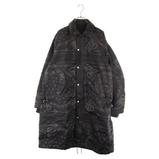 サカイ(sacai)のSacai サカイ 23SS×Eric Haze Bandana Print Coat エリックヘイズ バンダナプリント コート ブラック 23-02962M(フライトジャケット)