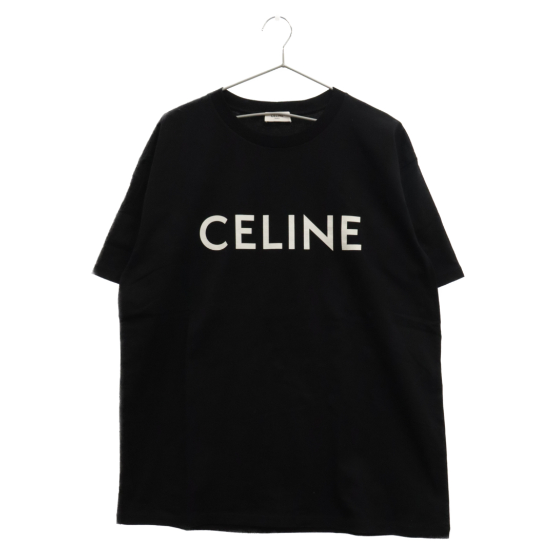 celine(セリーヌ)のCELINE セリーヌ 22AW ルーズフィットロゴプリント半袖Tシャツ 2X681671Q ブラック メンズのトップス(Tシャツ/カットソー(半袖/袖なし))の商品写真
