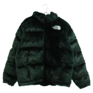 シュプリーム(Supreme)のSUPREME シュプリーム 20AW×THE NORTHFACE ザ ノースフェイス Faux Fur Nuptse Jacket ザノースフェイス ファーヌプシダウンジャケット グリーン ND92001I(ダウンジャケット)