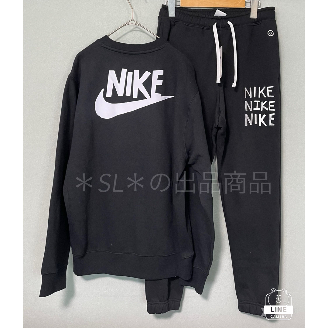 NIKE - L 黒 新品 NIKE ナイキ スウェット ジョガー 上下 セットアップ