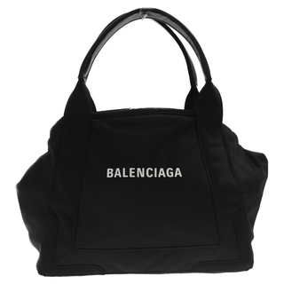 バレンシアガ(Balenciaga)のBALENCIAGA バレンシアガ ネイビーカバ S ナイロン ハンド バッグ ブラック 339933(その他)