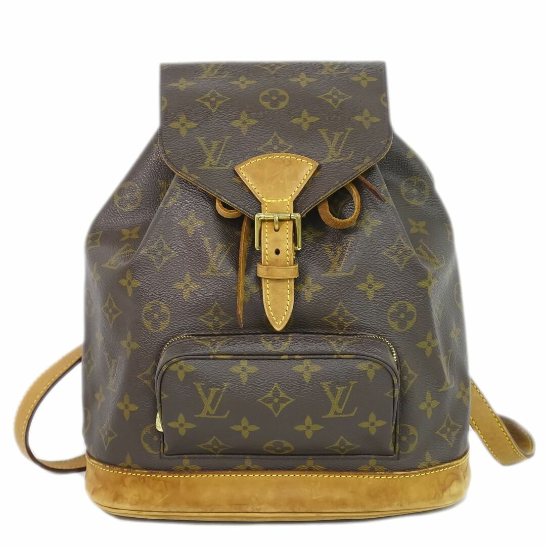 レディース本物 ルイヴィトン LOUIS VUITTON LV モンスリ MM リュックサック バックパック モノグラム ブラウン M51136 Montsouris ビトン バッグ