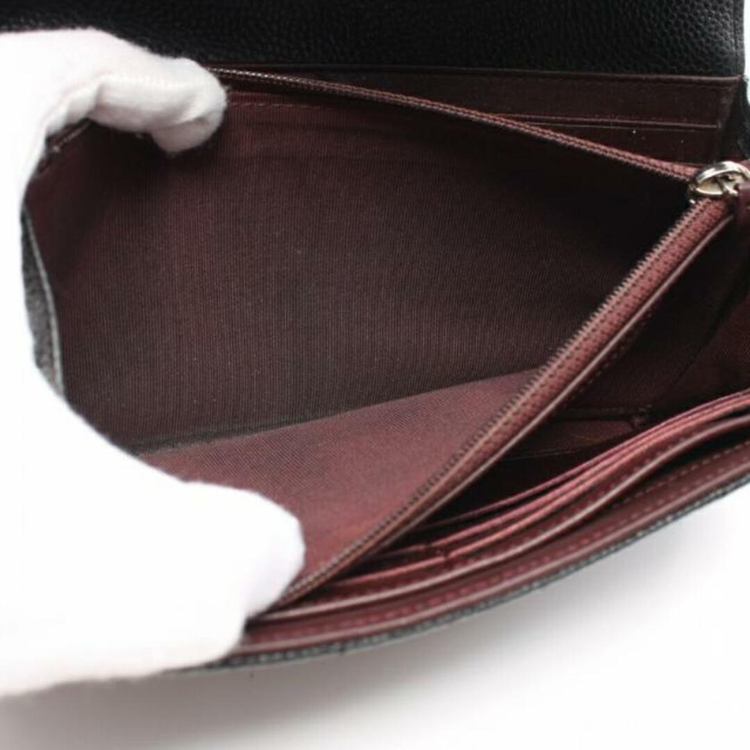 CHANEL(シャネル)のマトラッセ 二つ折り長財布 キャビアスキン ブラック シルバー金具 レディースのファッション小物(財布)の商品写真
