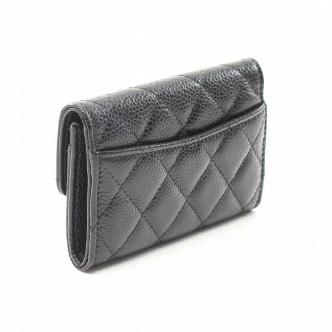 CHANEL(シャネル)のマトラッセ コインケース キャビアスキン ブラック ゴールド金具 レディースのファッション小物(財布)の商品写真