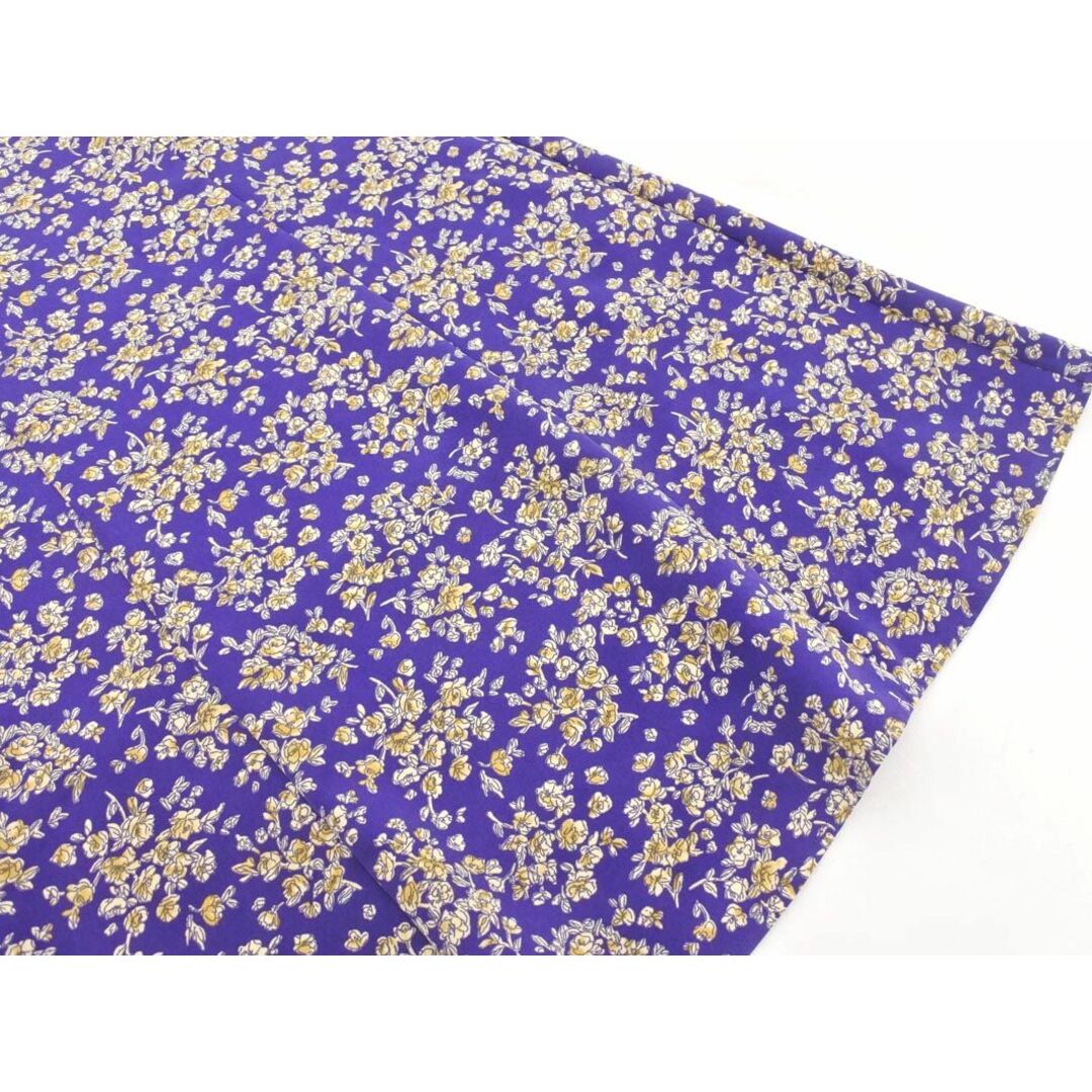 ROSE BUD(ローズバッド)のROSE BUD ローズバッド 花柄 ロング スカート sizeM/紫  ■■ レディース レディースのスカート(ロングスカート)の商品写真