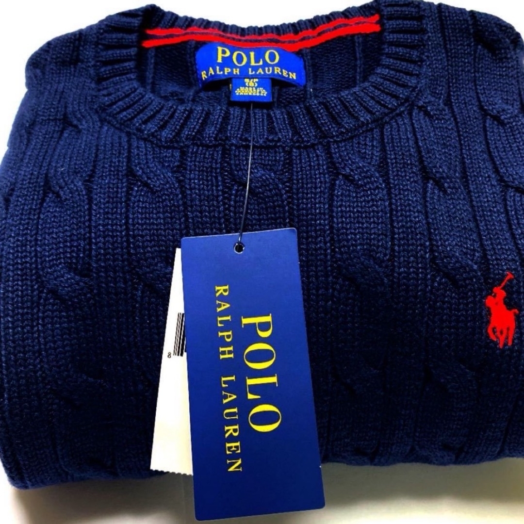 POLO RALPH LAUREN(ポロラルフローレン)の《cai様》【POLO RALPH LAUREN】ケーブルニット セーター キッズ/ベビー/マタニティのキッズ服男の子用(90cm~)(ニット)の商品写真