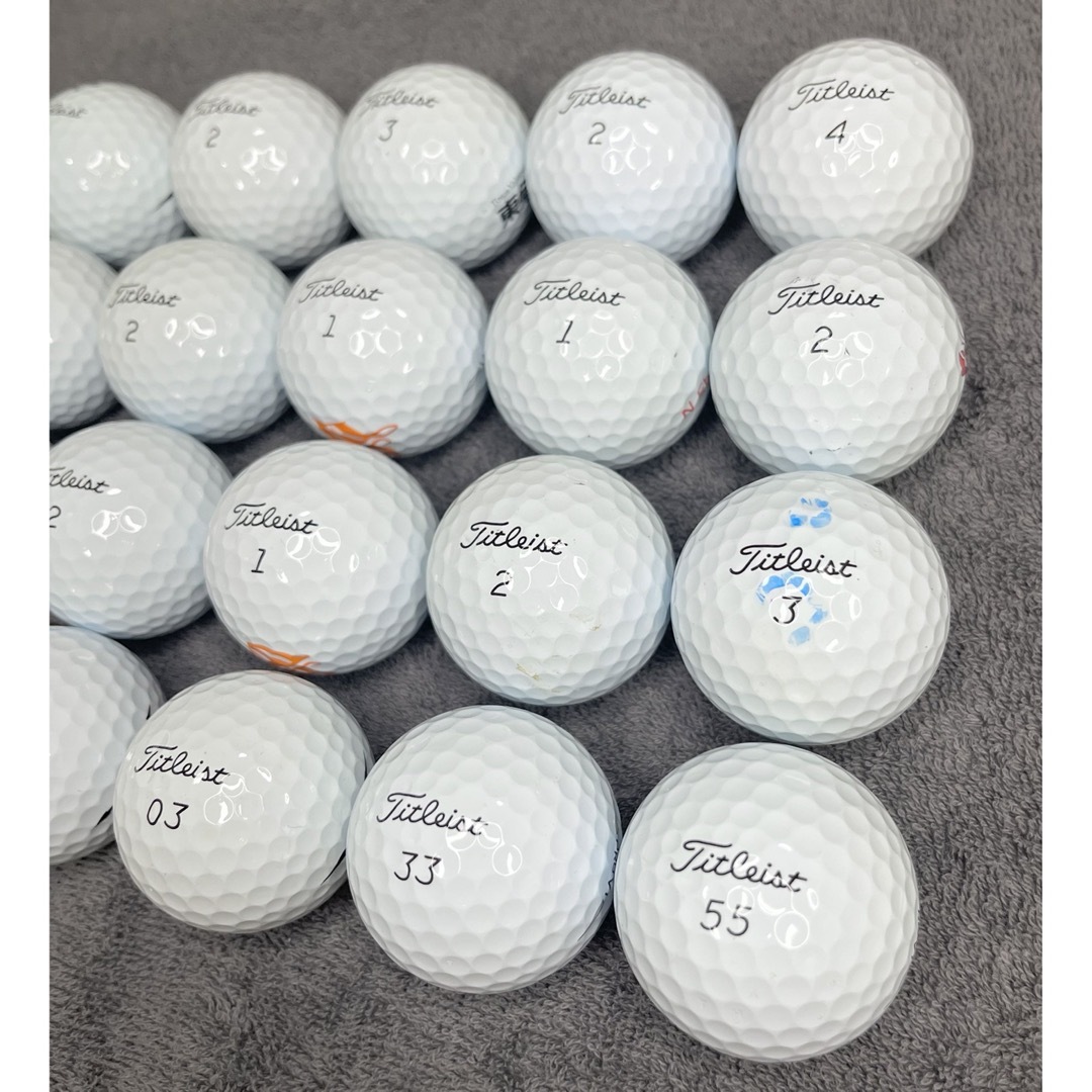 Titleist(タイトリスト)の上質品☆ロストボール Titleist PRO V1 ホワイト 20球 スポーツ/アウトドアのゴルフ(その他)の商品写真