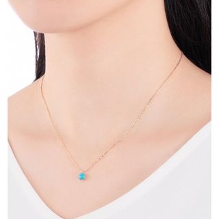 ジュエリーツツミ(JEWELRY TSUTSUMI)のK10イエローゴールドターコイズネックレス(ネックレス)