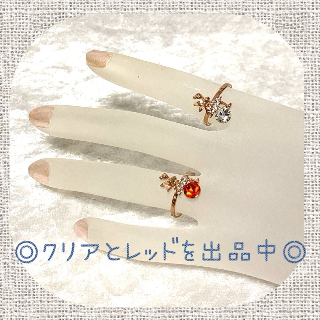 ◎新品◎ フェアリーリング(指輪)(クリア)☆ e93 レディースのアクセサリー(リング(指輪))の商品写真