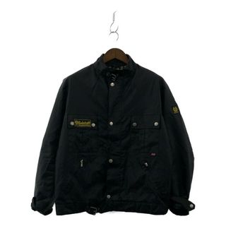 ベルスタッフ(BELSTAFF)のイングランド製 Belstaff ベルスタッフ INTERNATIONAL ジャケット 防寒  ヨーロッパ古着 ブラック (メンズ L相当) 中古 古着 P1550(その他)