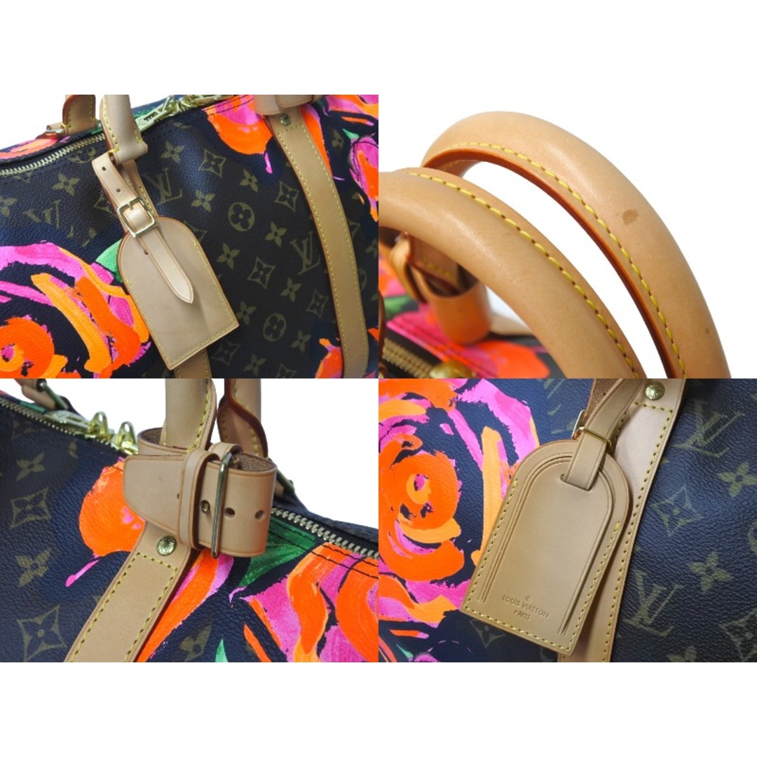 LOUIS VUITTON(ルイヴィトン)のLOUIS VUITTON ルイヴィトン ボストンバッグ M48605 モノグラムローズ キーポル50 ブラウン ゴールド金具 美品 中古 57478 レディースのバッグ(ボストンバッグ)の商品写真