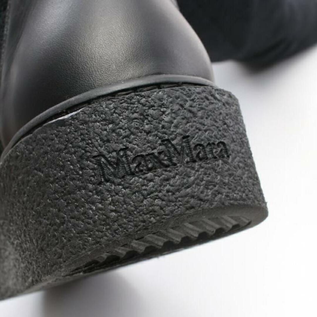 Max Mara(マックスマーラ)のWOOLIN ロング ブーツ ファブリック ブラック ニット レディースの靴/シューズ(ブーツ)の商品写真