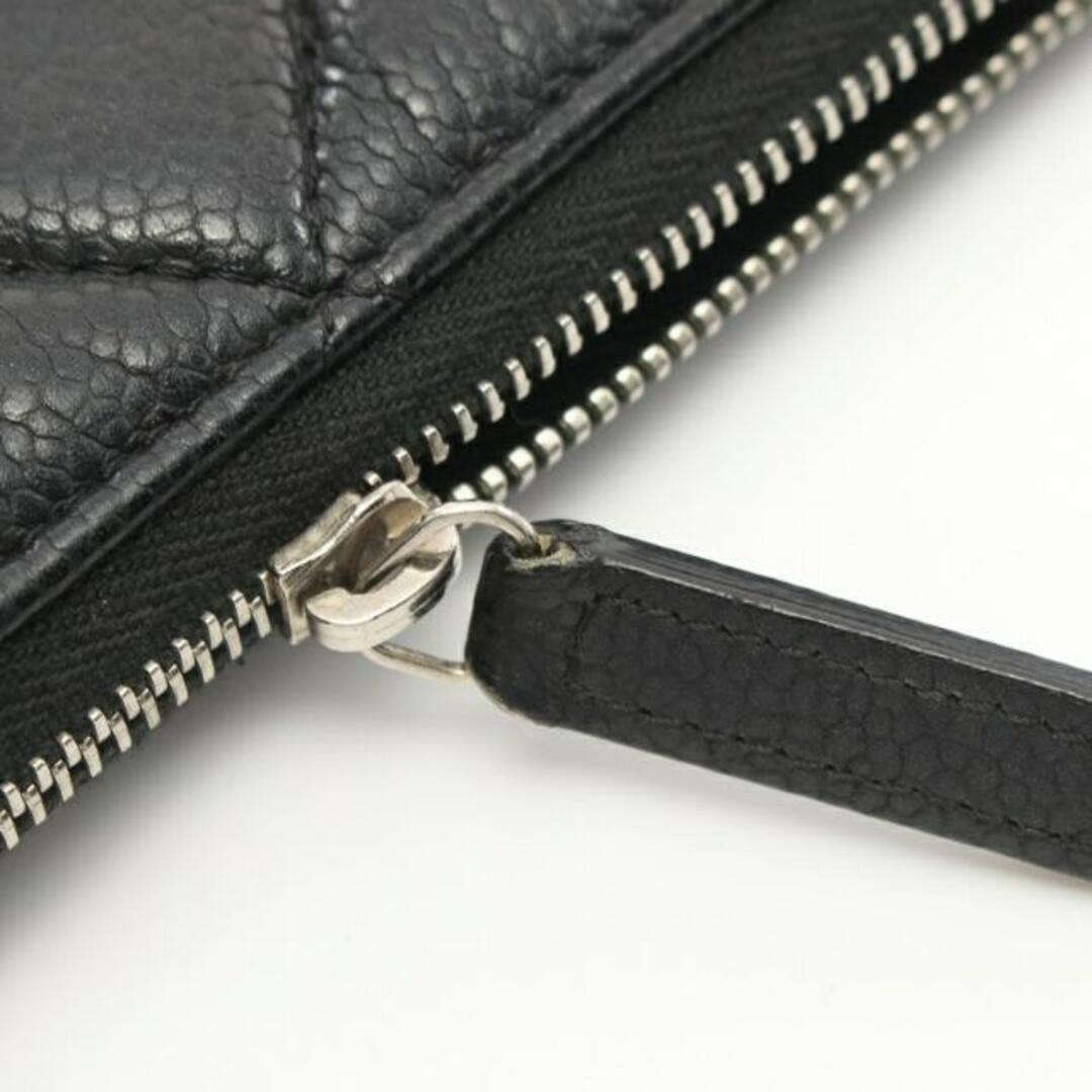 CHANEL(シャネル)のマトラッセ クラッチバッグ キャビアスキン ブラック シルバー金具 レディースのバッグ(クラッチバッグ)の商品写真