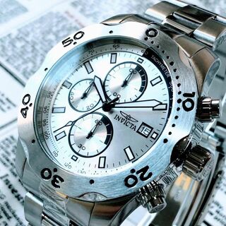 インビクタ(INVICTA)の#2842【お洒落な高級感】メンズ 腕時計 インビクタ 動作良好 クォーツ 銀色(腕時計(アナログ))