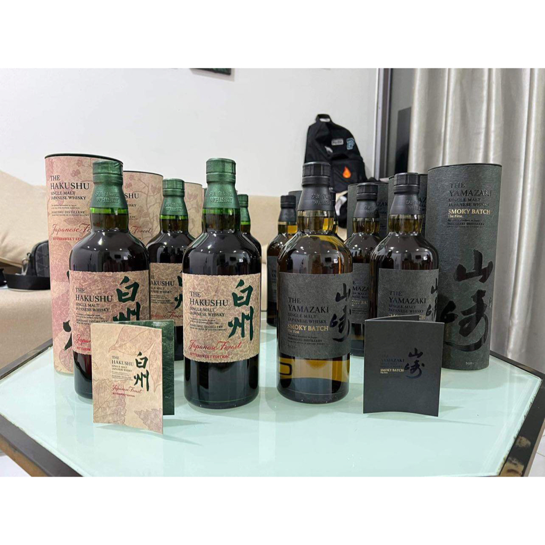 山崎 Smoky Batchと白州 Japanese Forestの4本セット