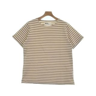 エムエイチエル(MHL.)のMHL. エムエイチエル Tシャツ・カットソー L ベージュx茶(ボーダー) 【古着】【中古】(Tシャツ/カットソー(半袖/袖なし))