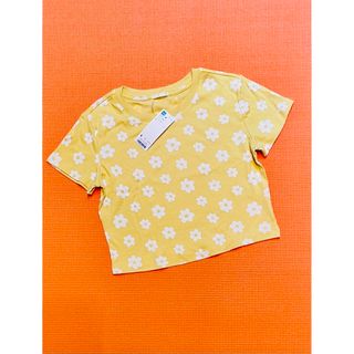 ジーユー(GU)のGU 花柄ミニTシャツ　Sサイズ(Tシャツ(半袖/袖なし))