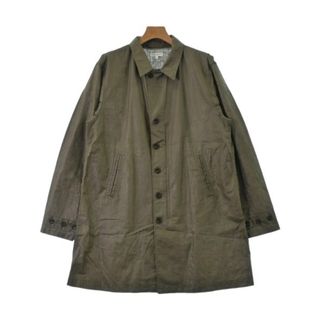 エンジニアードガーメンツ(Engineered Garments)のEngineered Garments ステンカラーコート L カーキ 【古着】【中古】(ステンカラーコート)