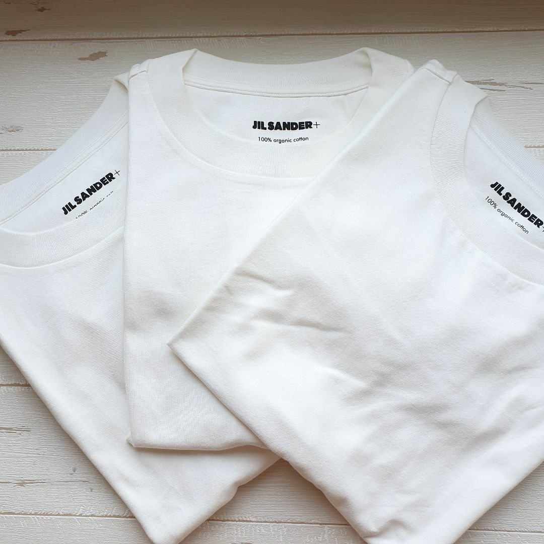 Tシャツ/カットソー(半袖/袖なし)【新品・未使用】Jil Sander コットンTシャツ 3枚セット白Mサイズ