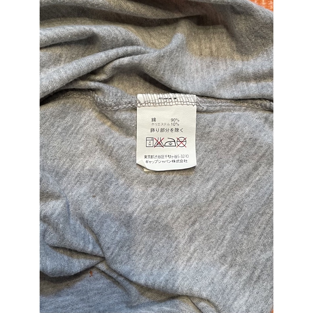 GAP(ギャップ)のGAP Tシャツ　グレイ　XXS レディースのトップス(Tシャツ(半袖/袖なし))の商品写真