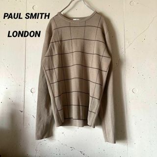 ポールスミス(Paul Smith)のポールスミス★ウィンドウペーンチェック★メンズ　ニット　ウール100% セーター(ニット/セーター)