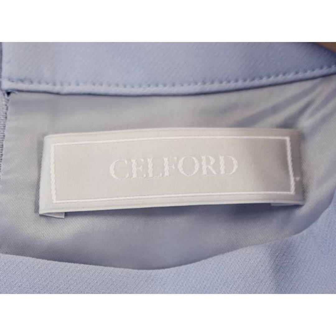 CELFORD(セルフォード)の【新規値下げ】▼CELFORD/セルフォード▼2020年製/ボートネックタイトワンピース/長袖/ミモレ丈 ライトブルー/水色  レディース 34【中古】 秋冬 409032 onepi レディースのワンピース(その他)の商品写真