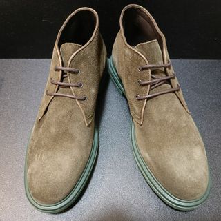 ブレコス（Brecos）イタリア製本革ブーツ 緑 41(ブーツ)