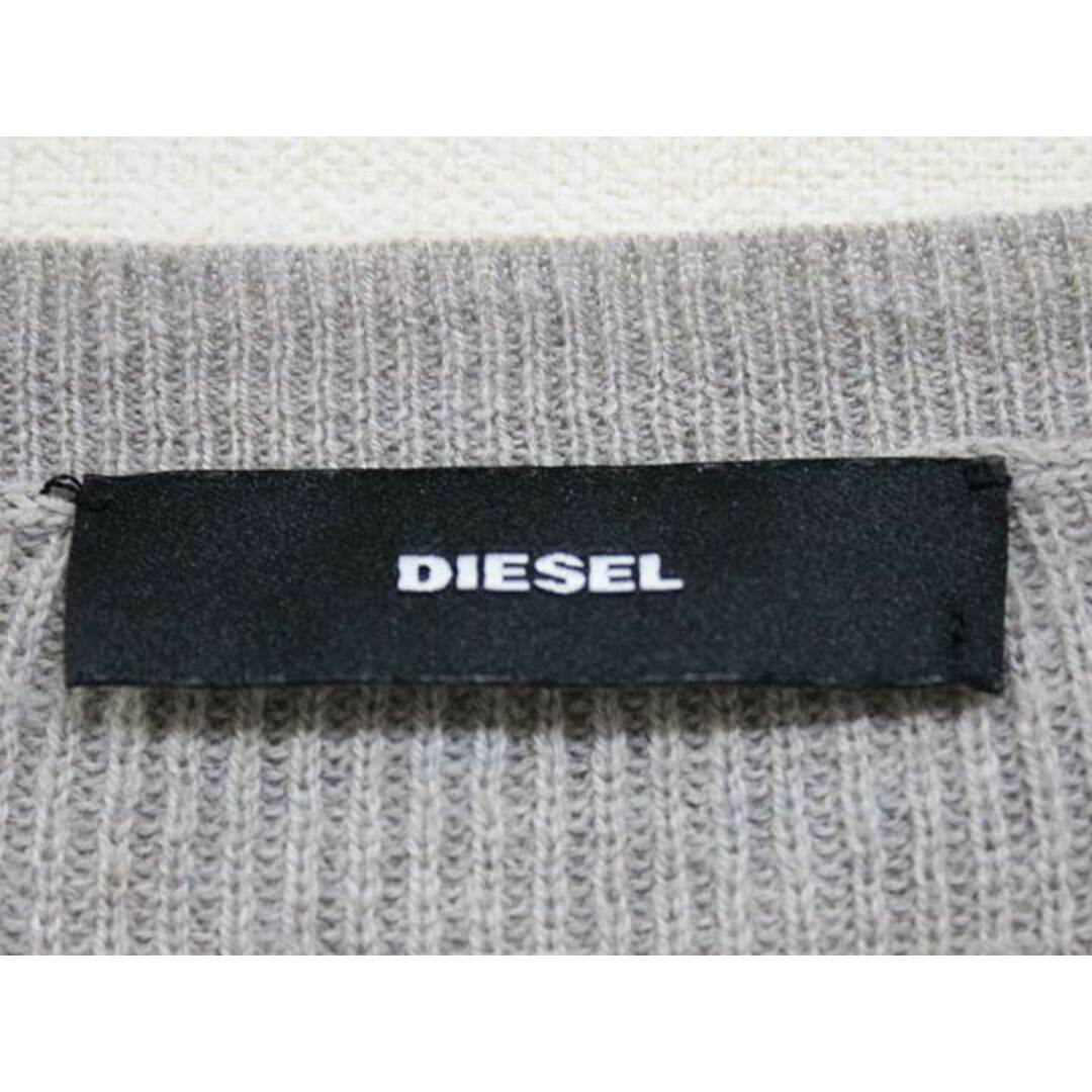 DIESEL(ディーゼル)の☆DIESEL/ディーゼル☆ドッキングデザインニットワンピース/Ｖネック/長袖/ミモレ丈 グレージュ レディース【中古】秋冬 509022 レディースのワンピース(その他)の商品写真