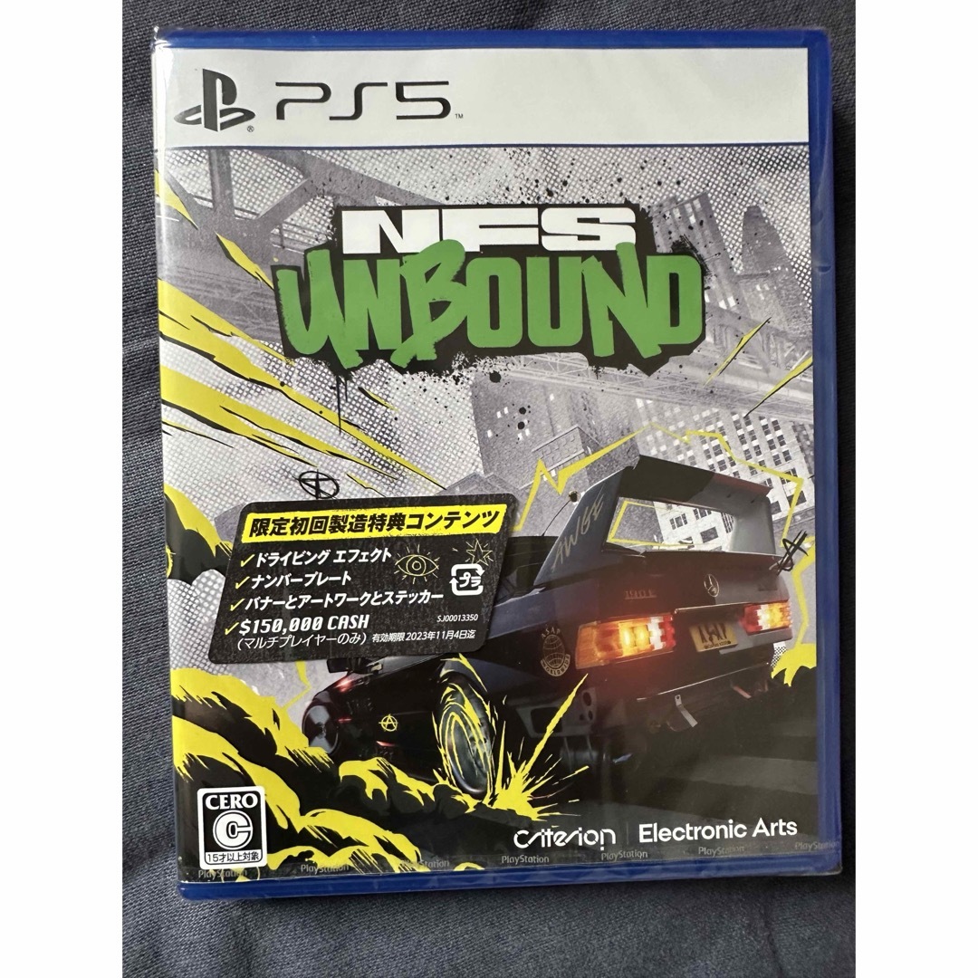 【新品未開封】PS5 NFS UNBOUND ニードフォースピードアンバウンド エンタメ/ホビーのゲームソフト/ゲーム機本体(家庭用ゲームソフト)の商品写真