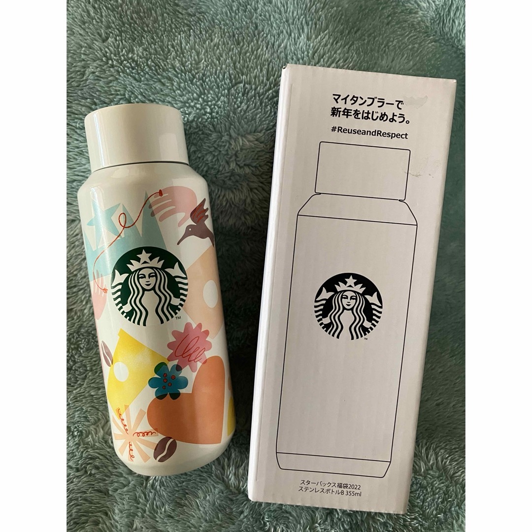 Starbucks(スターバックス)の[新品未使用]スターバックス ステンレスボトルB 355ml インテリア/住まい/日用品のキッチン/食器(タンブラー)の商品写真