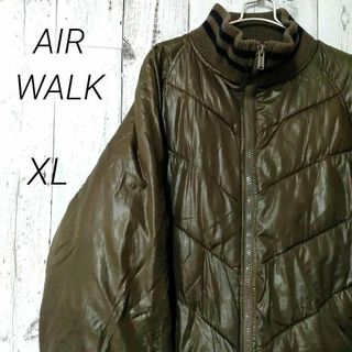 エアウォーク(AIRWALK)の《AIRWALK》 メンズ 中綿ブルゾン XL ダウン ジャンパー  グリーン(ダウンジャケット)