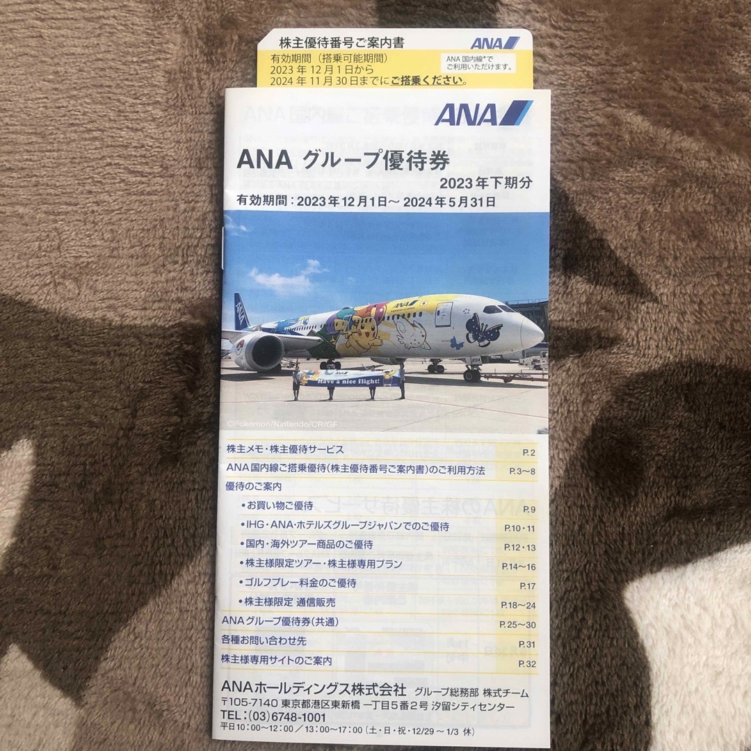 ANA(全日本空輸)(エーエヌエー(ゼンニッポンクウユ))のANA 株主優待券1枚 チケットの乗車券/交通券(航空券)の商品写真