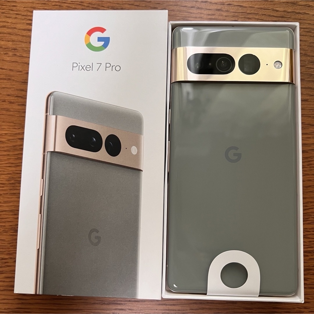 Google Pixel(グーグルピクセル)のGoogle pixel7Pro 128GB ヘーゼル　ソフトバンク スマホ/家電/カメラのスマートフォン/携帯電話(スマートフォン本体)の商品写真