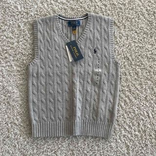 ポロラルフローレン(POLO RALPH LAUREN)の【タグ付き新品】ラルフローレン  ベスト　140 S(ニット)