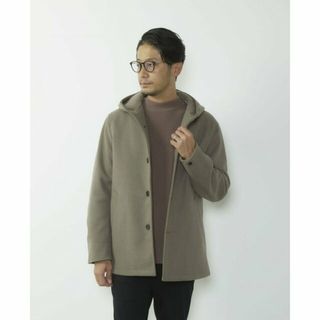 メンズメルローズ(MEN'S MELROSE)の【グレージュ】ジャージーメルトンフーデッドブルゾン(その他)