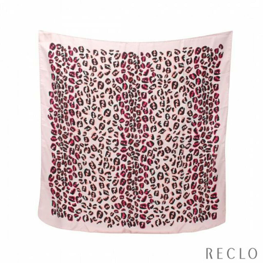 FENDI(フェンディ)の スカーフ レオパード シルク ライトピンク マルチカラー レディースのファッション小物(ストール/パシュミナ)の商品写真