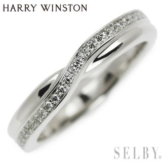 ハリーウィンストン(HARRY WINSTON)のハリーウィンストン Pt950 ダイヤモンド リング ワンロウパヴェ(リング(指輪))