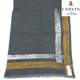 ランバンオンブルー(LANVIN en Bleu)の【新品タグ付き】ランバンオンブルー ストール 毛100%(ストール/パシュミナ)