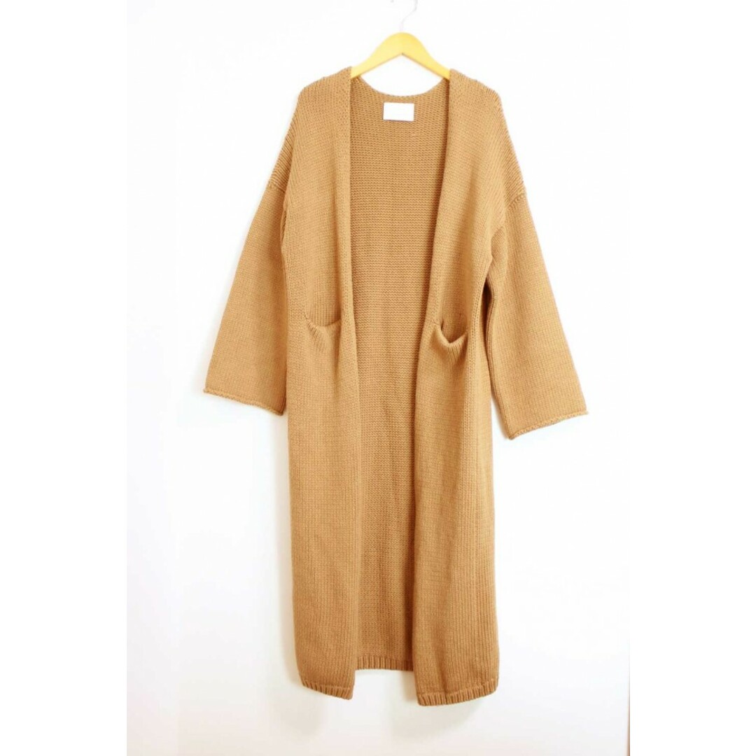 レディース【新規値下げ】〓Deuxieme Classe/ドゥーズィエムクラス〓LAUREN MANOOGIAN KNIT GOWN/長袖/ゆったり/ロングカーディガン キャメル レディース P 0/S秋冬 219032