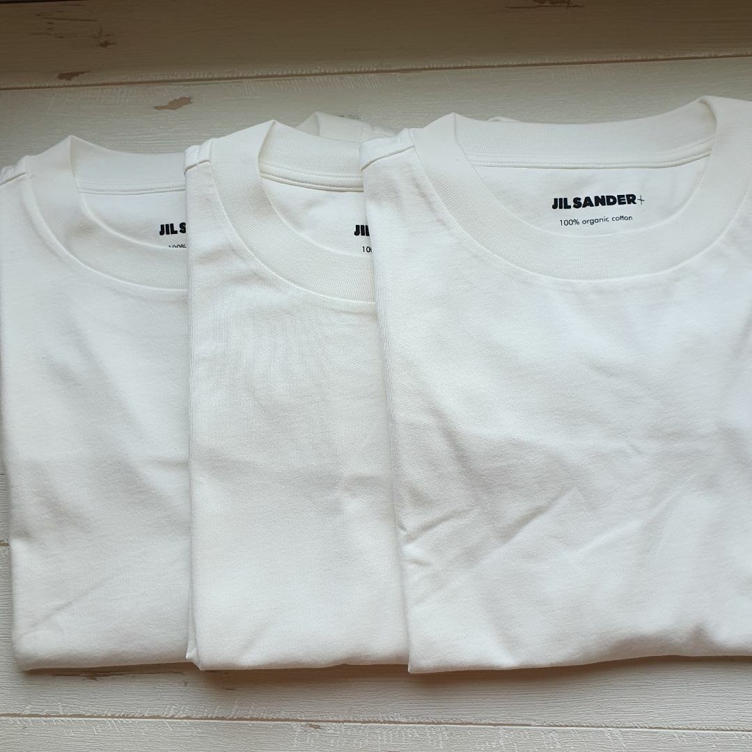 コットンJil SanderコットンTシャツ 3枚セット　白XXLサイズ