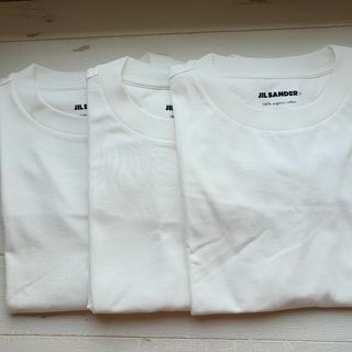 ジルサンダー(Jil Sander)の【新品・未使用】Jil SanderコットンTシャツ 3枚セット　白XXLサイズ(Tシャツ/カットソー(半袖/袖なし))