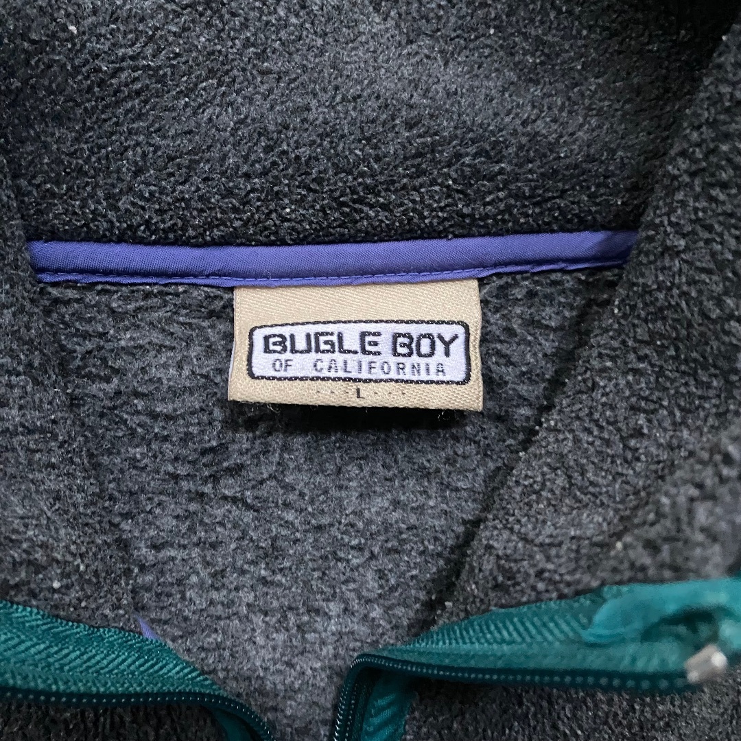 90s- bugle boy ビーグルボーイ フリースジャケット ダークグレー メンズのジャケット/アウター(ブルゾン)の商品写真