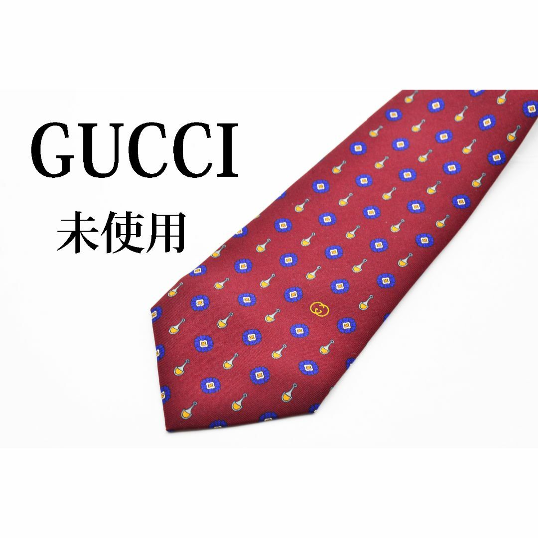 未使用】 グッチ GUCCI ネクタイ メンズ 赤 - ファッション小物