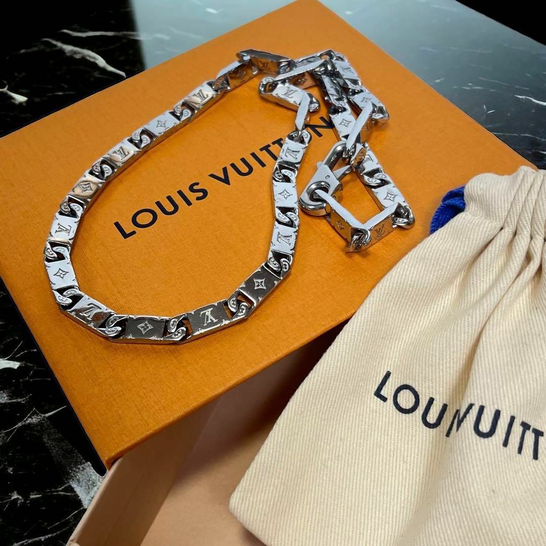 LOUIS VUITTON(ルイヴィトン)の【美品☆付属品完備】ルイヴィトン　コリエ　モノグラム　タイドアップ　ネックレス メンズのアクセサリー(ネックレス)の商品写真