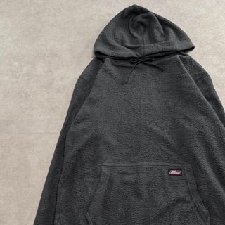 ディッキーズ(Dickies)のディッキーズ　フリース　ボアパーカー　古着　チャコールグレー　Ｍ(パーカー)