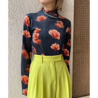 アメリヴィンテージ(Ameri VINTAGE)のAmeri MILA VELOUR CUT TOP(カットソー(長袖/七分))